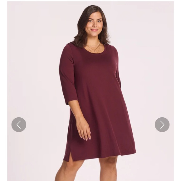 WoolX Rissa A-Line Long Sleeve Dress 1X - Picture 2 of 12